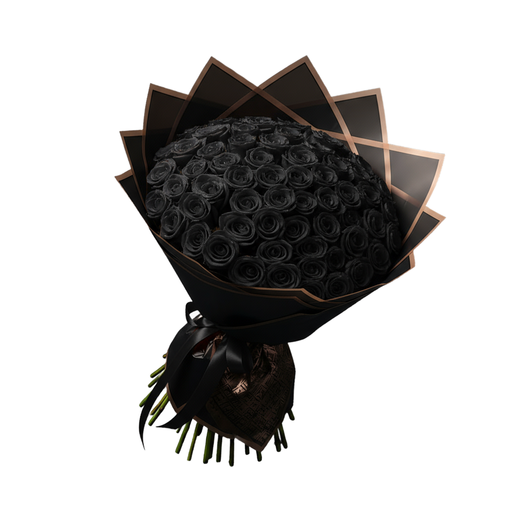 Fresh Rose Bouquet | Black
