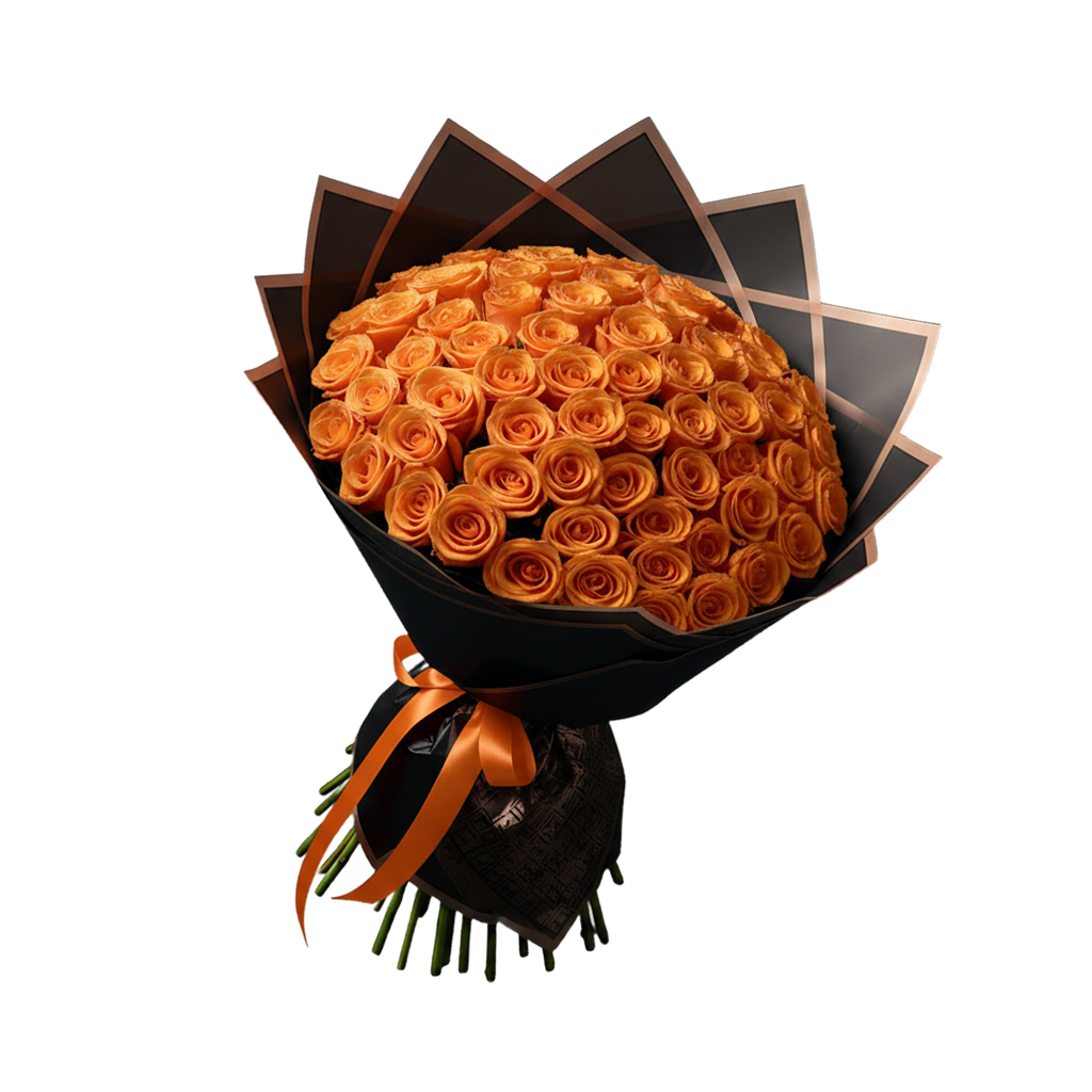 Fresh Rose Bouquet | Orange
