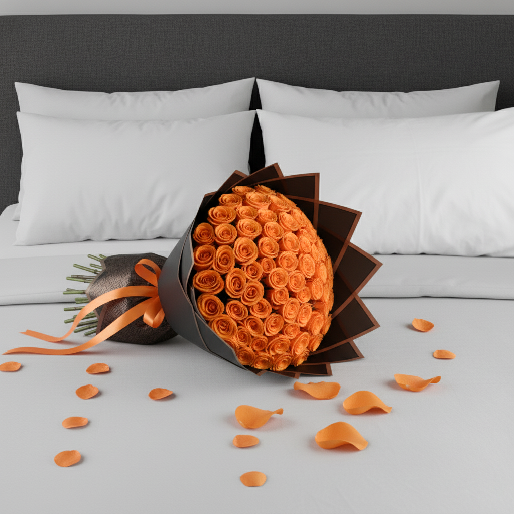 Fresh Rose Bouquet | Orange