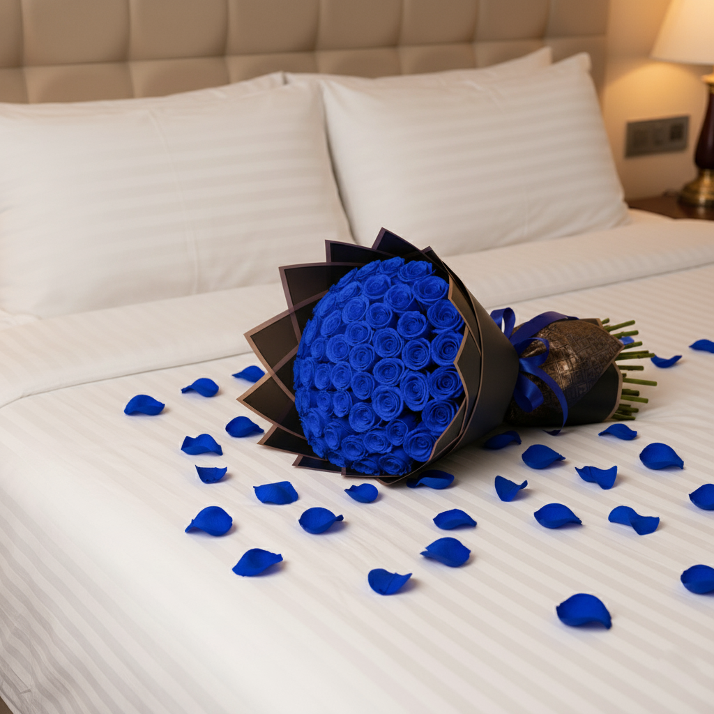 Fresh Rose Bouquet | Royal Blue