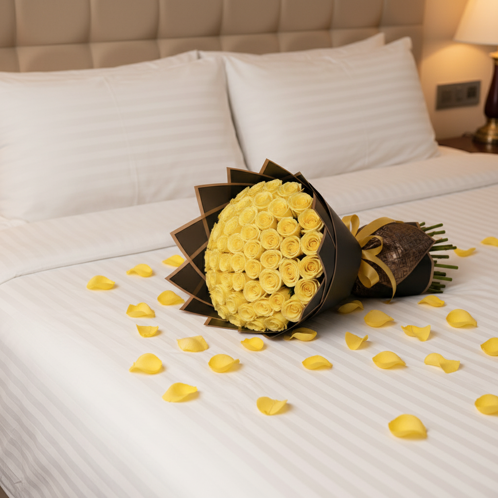 Fresh Rose Bouquet | Yellow