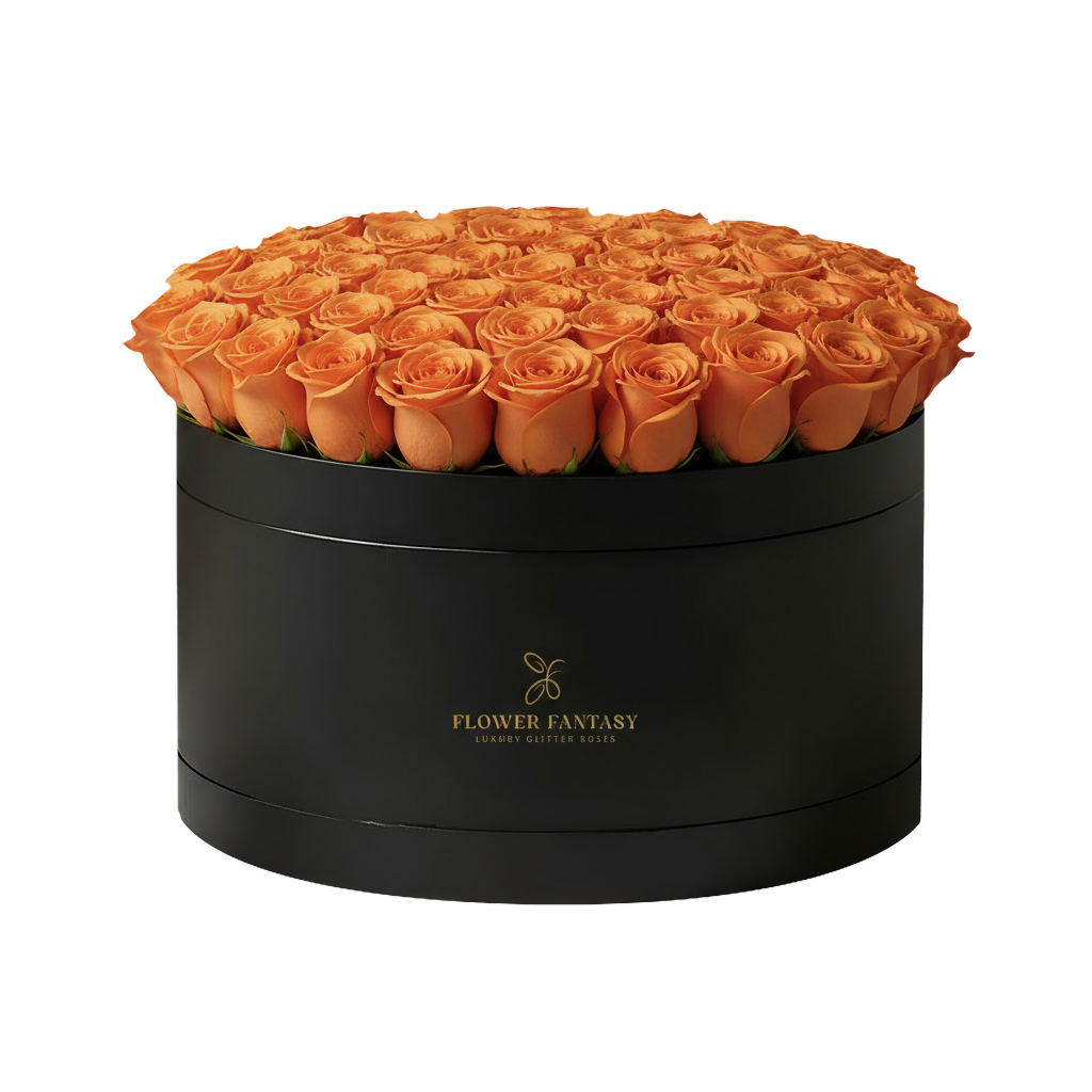 Fresh Rose Box | Orange