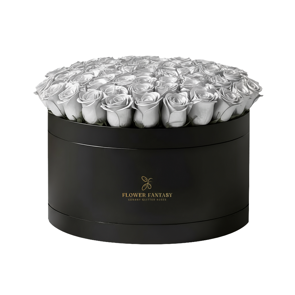 Fresh Rose Box | Silver
