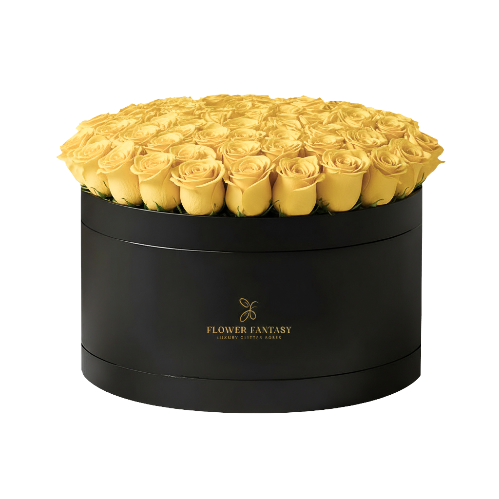 Fresh Rose Box | Yellow