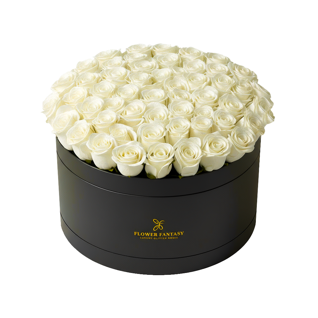 Long Lasting Rose Box | White