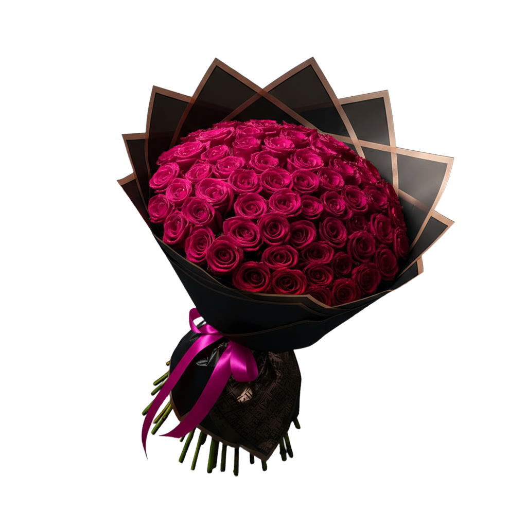 Fresh Rose Bouquet | Fuchsia
