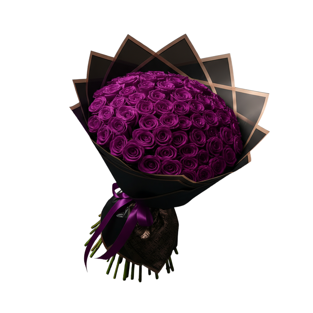 Fresh Rose Bouquet | Purple