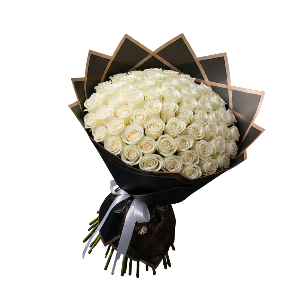 Fresh Rose Bouquet | White