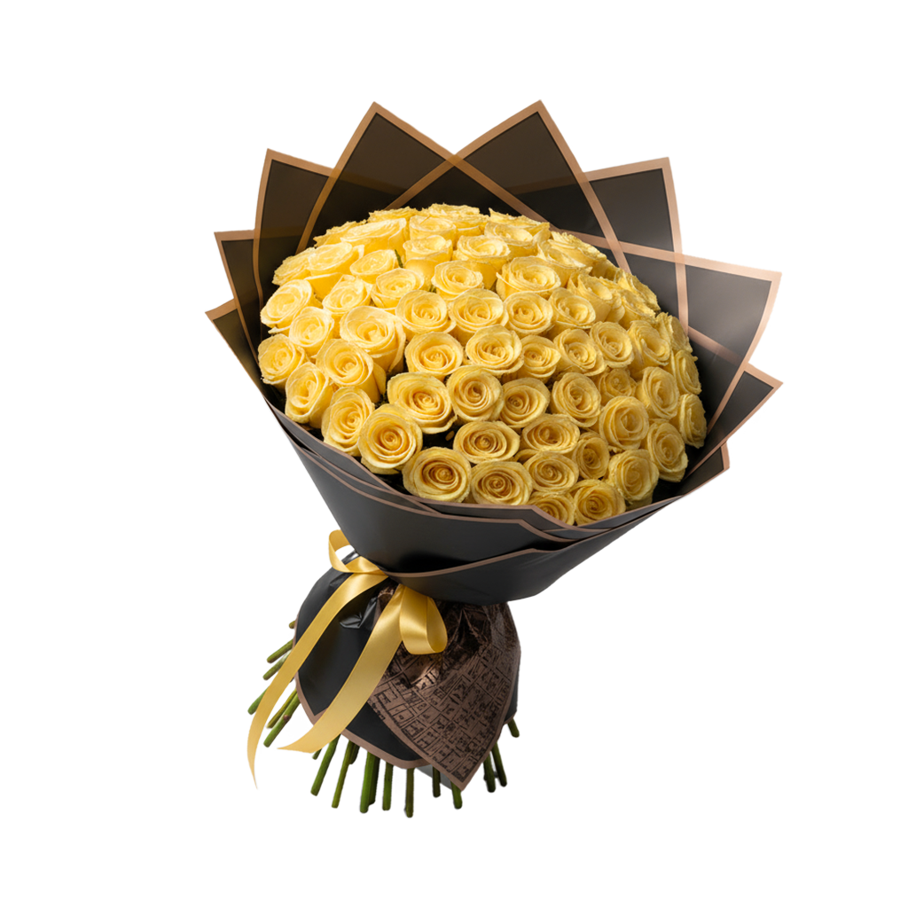 Fresh Rose Bouquet | Yellow