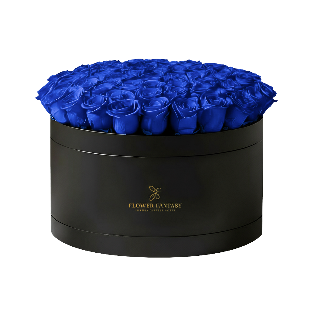 Fresh Rose Box | Royal Blue