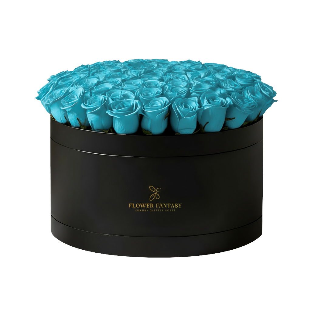 Fresh Rose Box | Sky Blue