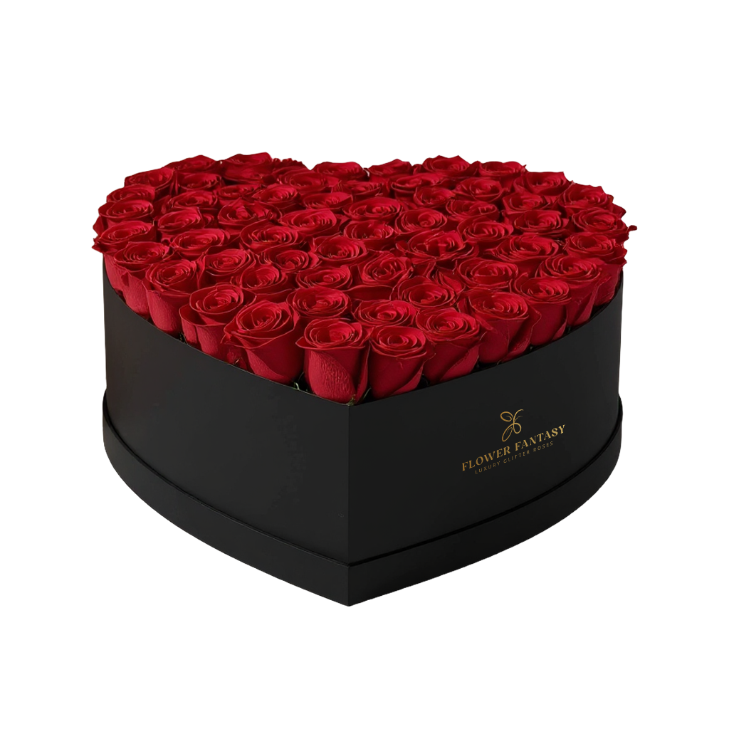 Heart Rose Box | Red