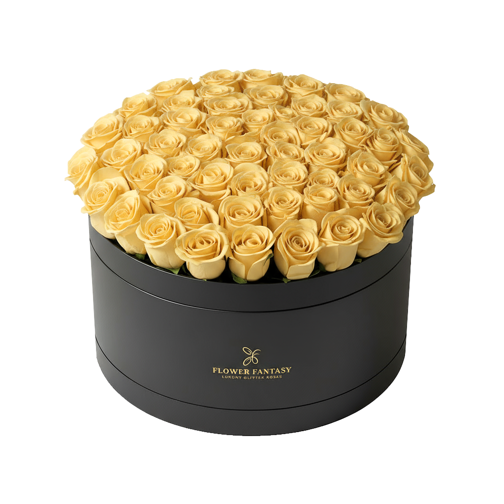 Long Lasting Rose Box | Yellow