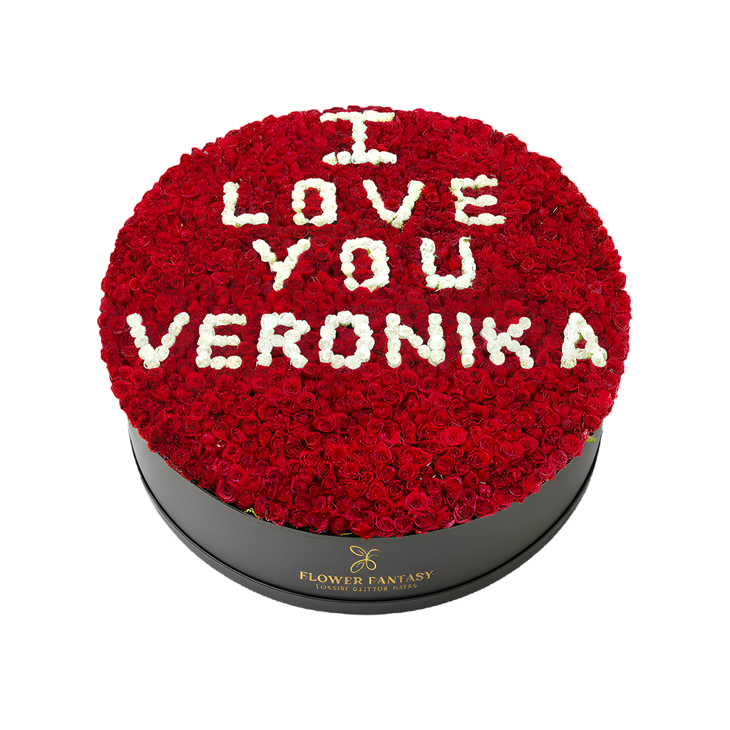 Fresh Rose Box Letter